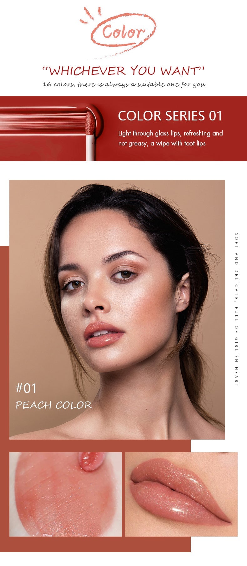 PUDAIER® Gloss Bomb Lip Luminizer - Color #01