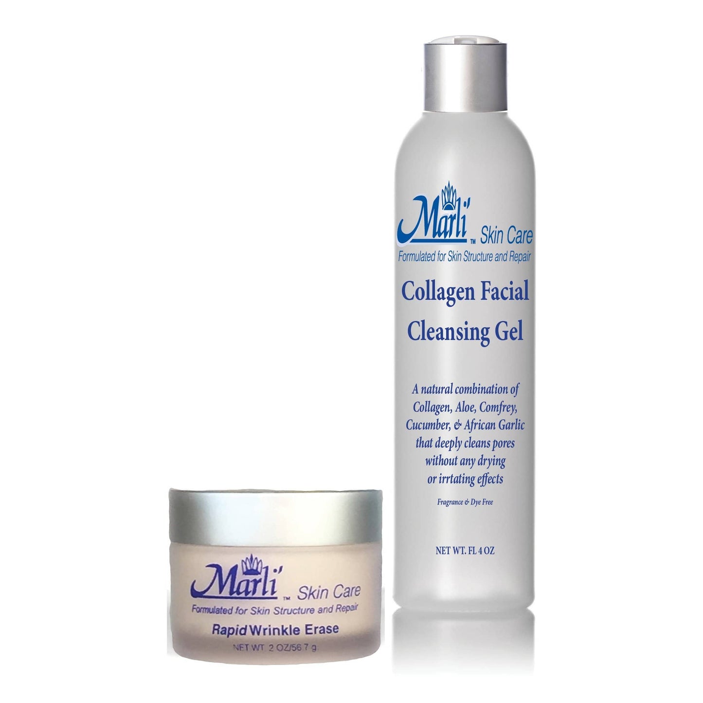 Rapid Wrinkle Erase Complete Skin Care Kit Facial Cleanser Gel, & pH Bal